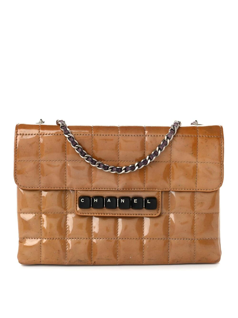 Chanel Patent Square Stitched Keyboard #348310C69B